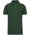 KB2025 K2025 Kariban Organic 180 Piqué Polo Shirt Forest Green colour image